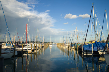 Obraz premium Hafen in Konstanz - Bodensee - Deutschland