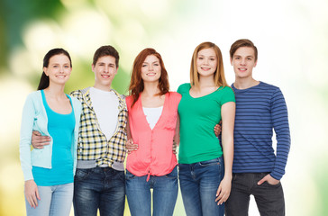 Obraz premium group of smiling students standing