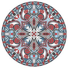 decorative design of circle dish template, round geometric patte