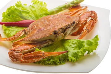 Boiled crab