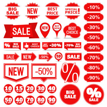 Sale Banners, Labels and Stickers