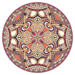 decorative design of circle dish template, round geometric patte