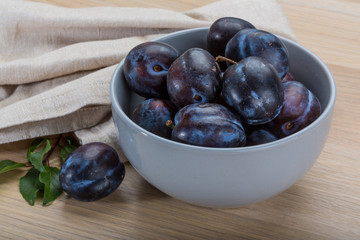 Ripe fresh plum