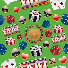 Casino seamless pattern