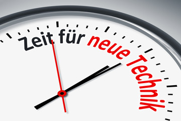 Uhr mit Text