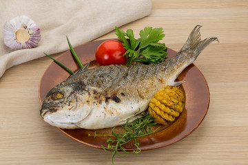 Grilled dorado