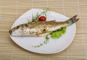 Grilled seabass