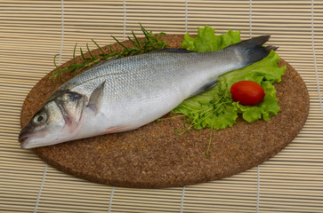 Raw seabass