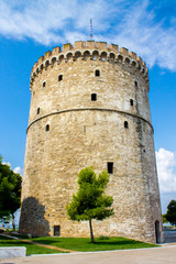 Fototapeta na wymiar White Tower of Thessaloniki