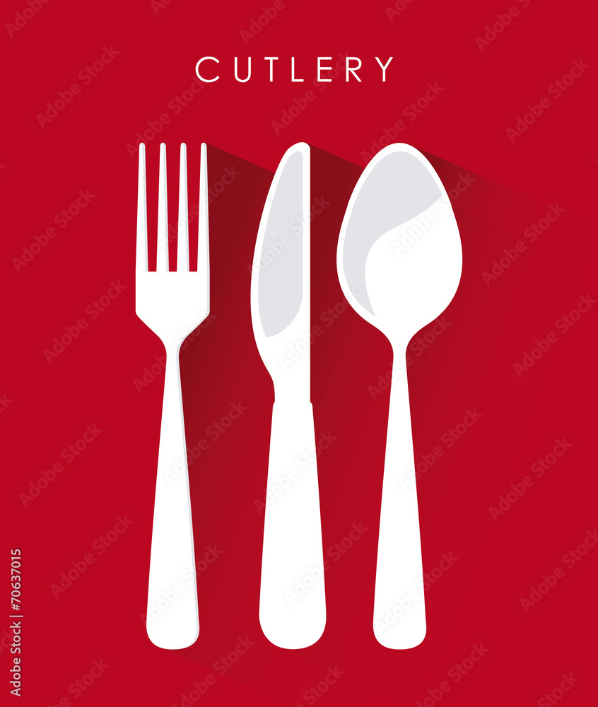 Poster cutlery design