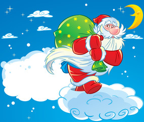 Santa Claus on Christmas Eve