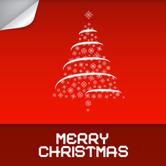 Merry Christmas Red Vector Illustration