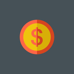Dollar Sign Flat Icon