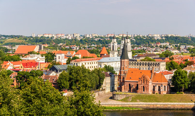 View of historic center of Kaunas - Lithuania