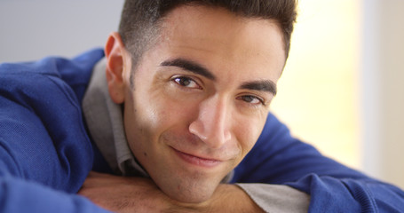 Obraz premium Happy Mexican man smiling