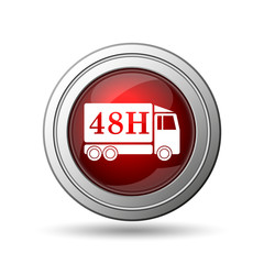 48H delivery truck icon