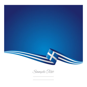Greece flag abstract color background vector