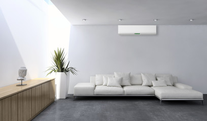Interno con aria condizionata