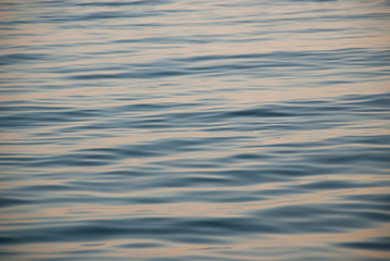 Surface from the sea in sunset