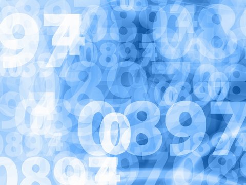 light blue numbers background texture