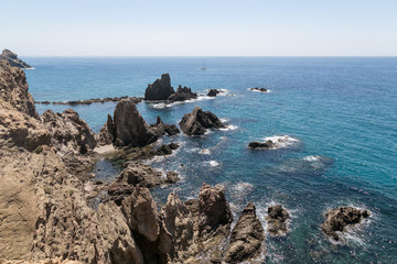 Fototapeta na wymiar Coast of Cabo de Gata, Almería, Spain