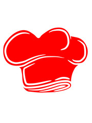 Rote Chefkoch Kochmütze