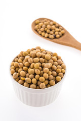 Soybean isolated on white background