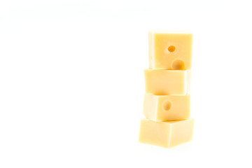 Cheese isolated on white