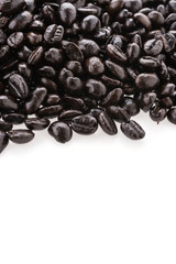 Coffee beans isolated on white background