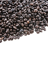 Coffee beans isolated on white background
