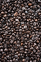 Coffee beans isolated on white background