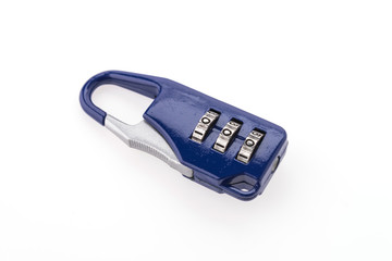 Padlock isolated on white background