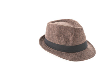 Straw hat isolated on white background