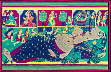 Rajasthani Painting - obrazy, fototapety, plakaty