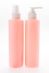 Cosmetic bottle isolated on white