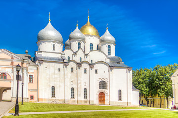 Fototapeta na wymiar Russia Veliky Novgorod Kremlin St. Sophia Cathedral