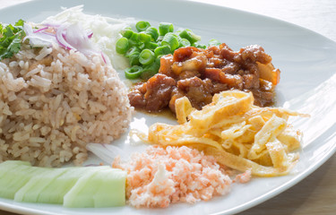 Rice Mixed with Shrimp paste