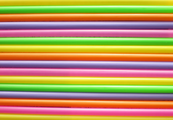 Colorful drinking straws background