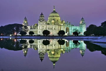 Deurstickers Victoria Memorial at twilight, Kolkata, India © kbose