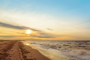 Ocean coast in the morning