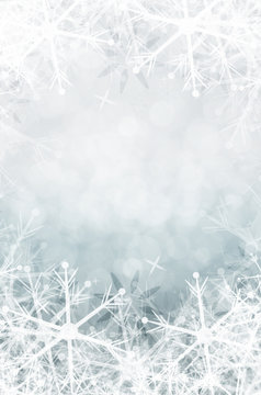 winter christmas background with snowflake.