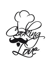 Cooking Love Kochmütze Chef Koch