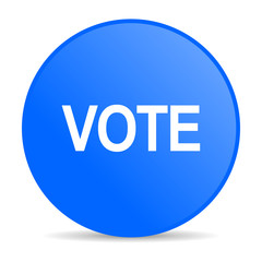 vote internet blue icon