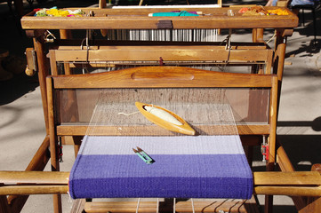 Traditional hand loom for carpets,Bulgaria