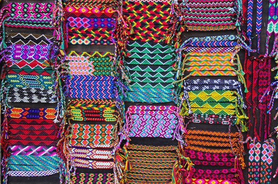 Colorful Woven Bracelets, Latin America