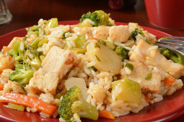 Chicken teriyaki closeup
