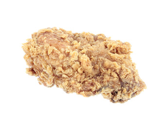 Fry chicken isolated in white background