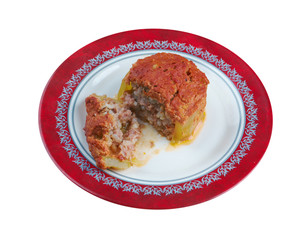 zucchini stuffed with beef and rice