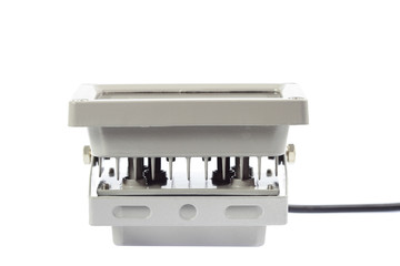 A LED spotlight isolated on white background.