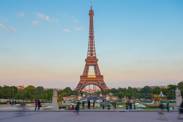 Eiffel Tower in Paris, France.